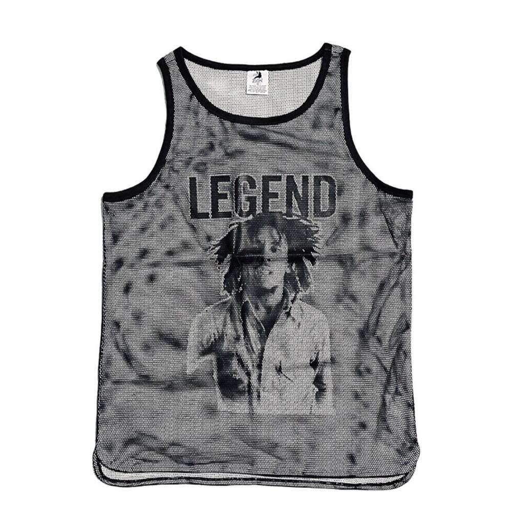 Zion Rootswear Legend Bob Marley mesh tank top Men size S Reggae Vibes